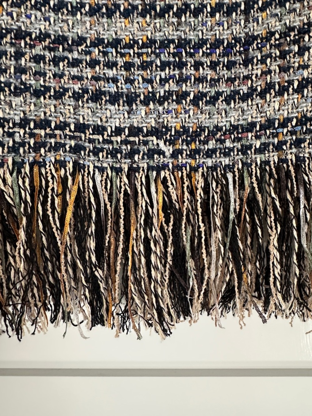 Veronica Beard Lyons tweed fringe hem jacket - Picture 6 of 7